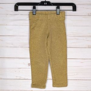 Carter's Girl Metallic Gold Jeggings